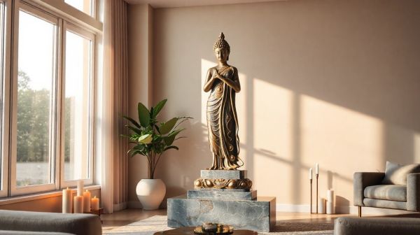 5 astuces pour intégrer une statue bouddha femme dans votre déco